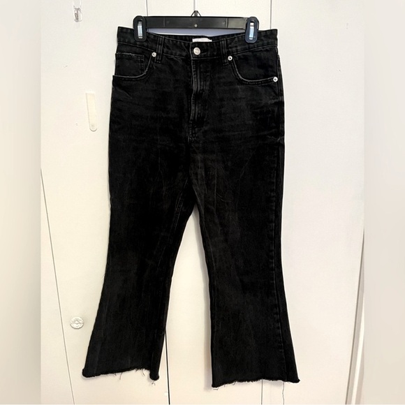 Zara Jeans Womens Sz 6 Black High Rise - Picture 1 of 5